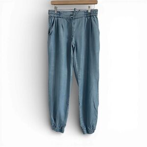 Talula Aritzia Soft Blue Drawstring Jogger Pants Size M